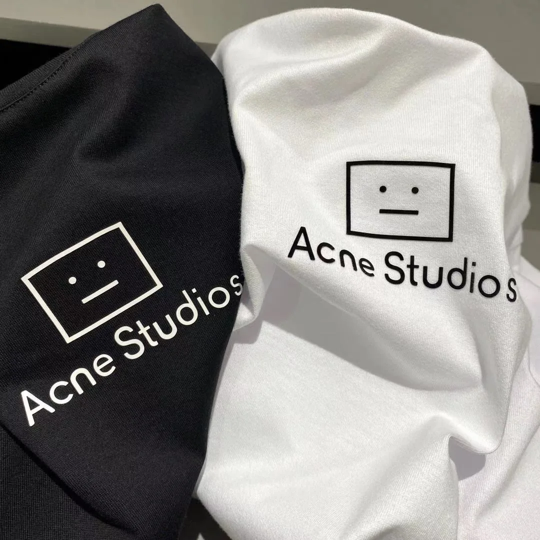 

2023 summer new square face letter T-shirt simple and versatile slim casual short-sleeved bottoming couple parent-child