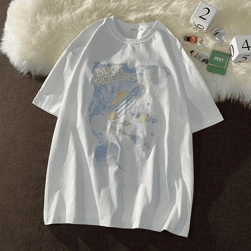 Футболка Мужская/женская с коротким рукавом свободный Многофункциональный топ в