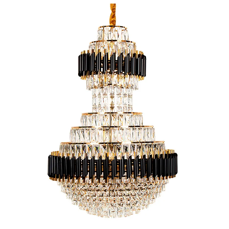 Светодиодная Люстра для столовой гостиной спальни золотые хрустальные