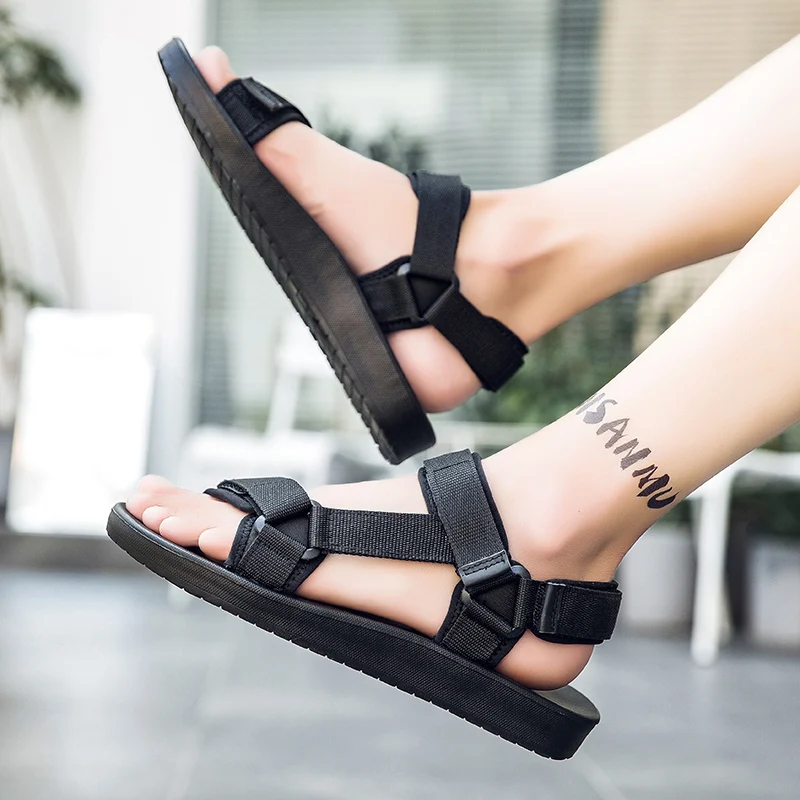 Summer Sandals Men Detachable Outdoor Beach Woven Strap Sports Men's Shoes Women Slippers Sandalia