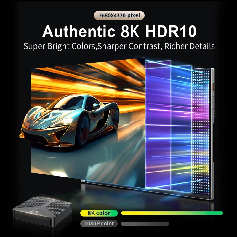 Фото ТВ-приставка Android 14 Ultra HD 8GB 128GB TV98 ATV RK3518 IPTV 4G 5G Wifi6 BT5.0 с голосовым пультом Rockchip RK3518 Smart 8K 4K Set Top Box №1