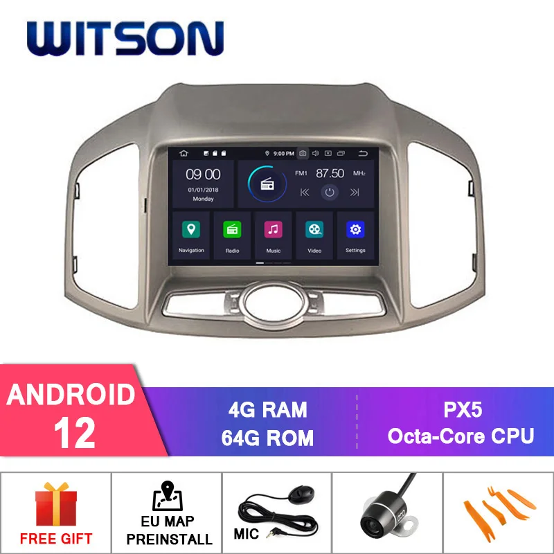 

WITSON Android 12 CAR DVD PLAYER GPS For CHEVROLET NEW CAPTIVA 2012 Octa- core (Eight-core) 4GB RAM+64GB ROM car gps 8 inch