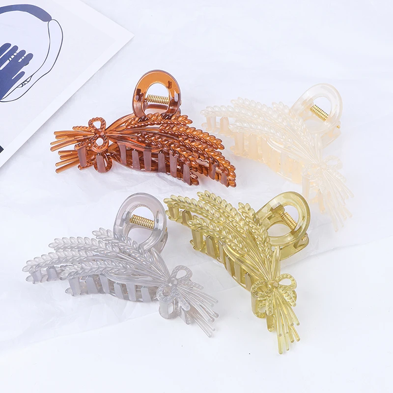 Wheat Ear Acrylic Shark Claw Clips Hair Accessories for Women Jelly-colored Elegant Beautiful Hair Clip Hair Pins