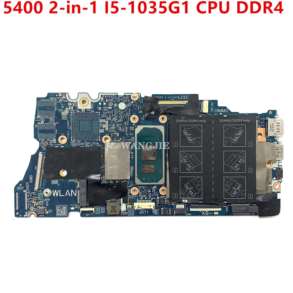 

CN-0XWV63 0XWV63 XWV63 материнская плата для ноутбука DELL inspiron 5400 2 в 1 Материнская плата SRGKL I5-1035G 1 ЦП DDR4 100% рабочий