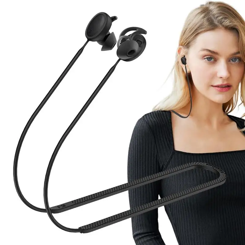 

Ремешок для наушников с защитой от потери силиконовый держатель для наушников веревка для гарнитуры шнур для наушников ожерелье ремешок для наушников Аксессуары для шеи