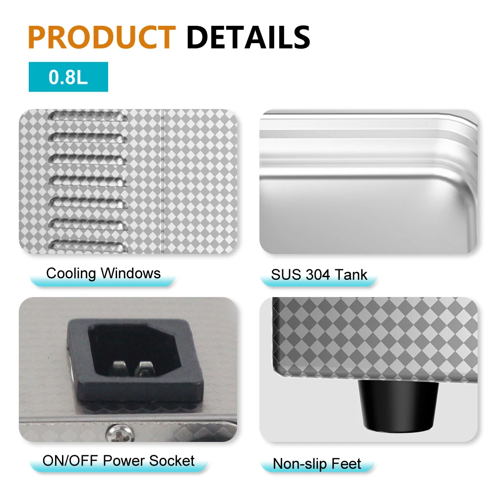 Ультразвуковой очиститель SKYMEN 800 мл