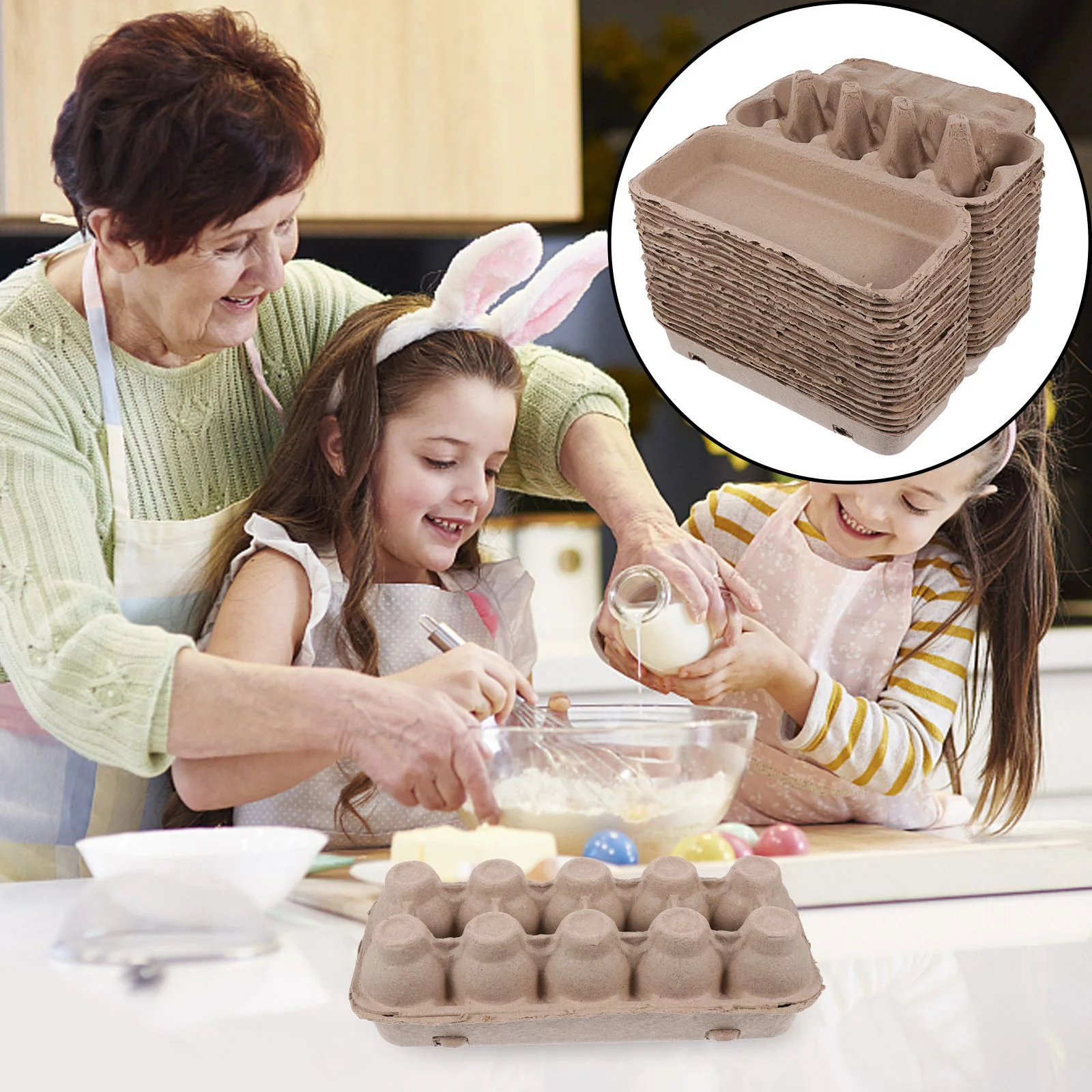 

20 шт., коробки для хранения яиц в холодильнике