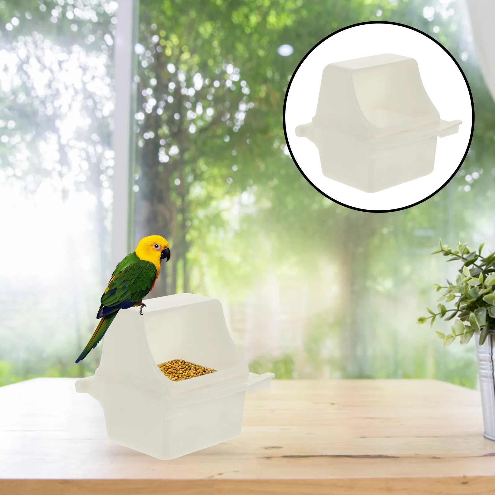

Bird Feeder Cage Bowl Feeding Parrot Accessories Water Automatic Cups Bowls Cup Pet Rabbit Parakeet Hummingbird Dish Decoration