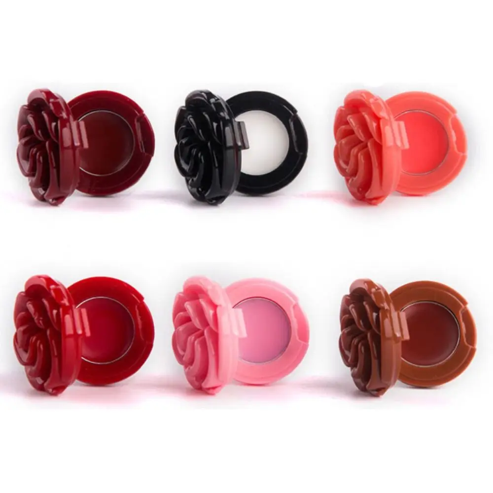 Маленький зеркальный контейнер для теней век 3D Rose компактный пустой