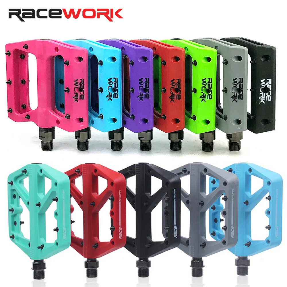 Нескользящая велосипедная нейлоновая педаль Racework большая ширина ульсветильник