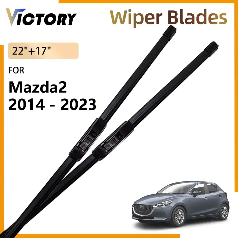 2 шт. передние щетки стеклоочистителя для Mazda Demio DJ DL 2014-2023 2022 2021 2020 2019 2018 2017 2015 22