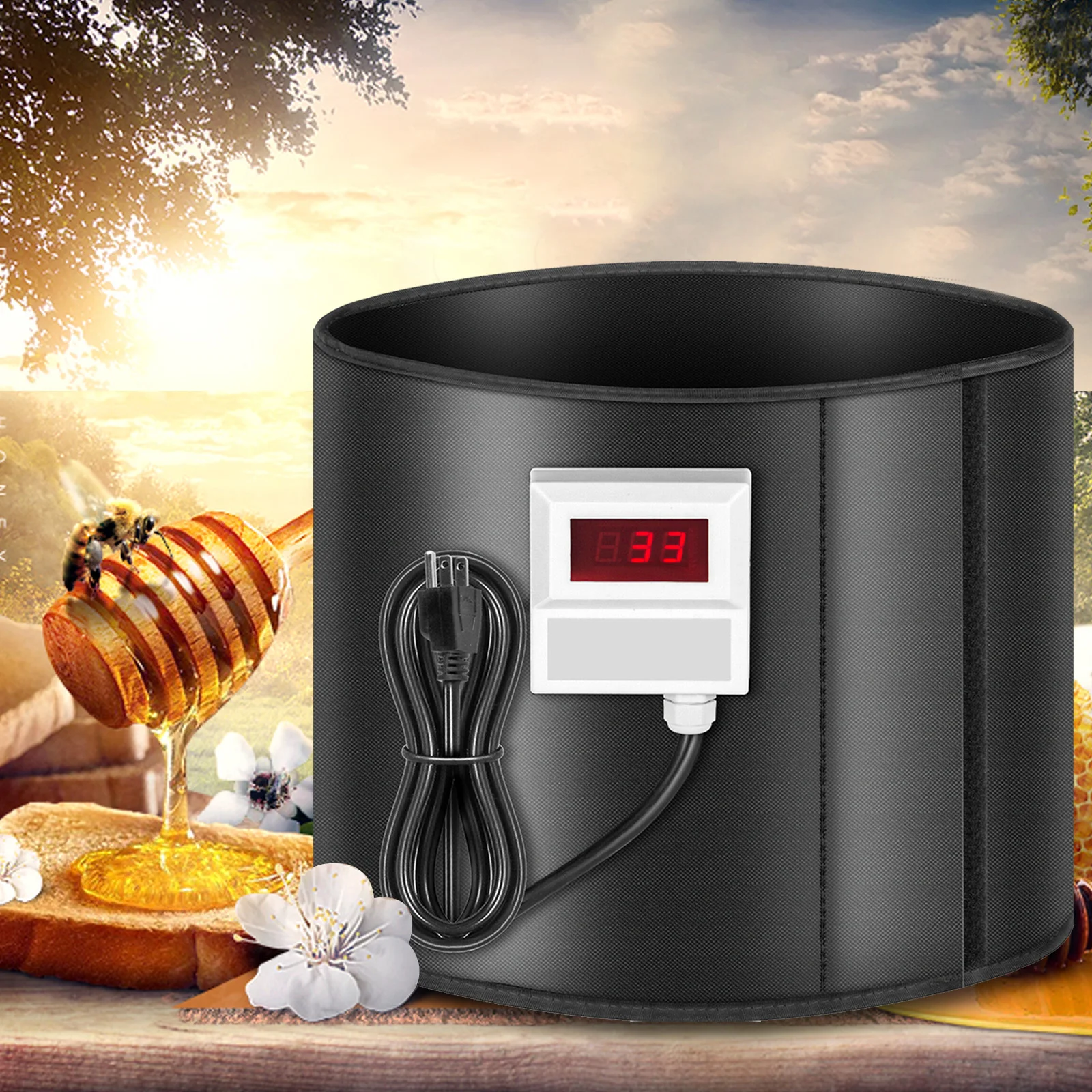 

Bee Blanket 5 Gallon Pail Heater w/Fixed Thermostat 122°F 110V 400 Watt