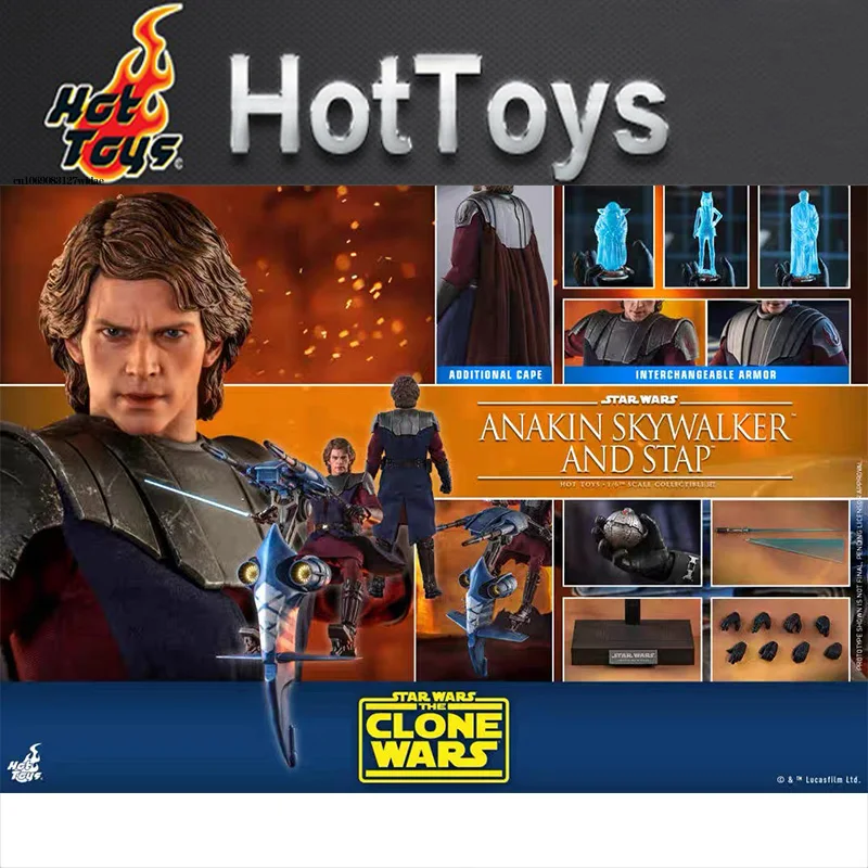 

Фигурка «горячие игрушки» масштаб 1/6, эксклюзивная версия TMS020, Анакин Скайуокер и браслет «Звездные войны», оригинальная аниме экшн-фигурка...