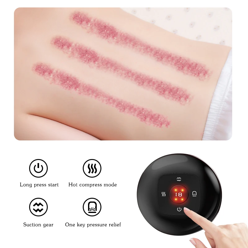 Электрический вакуумный массажный стаканчик для тела антицеллюлитный