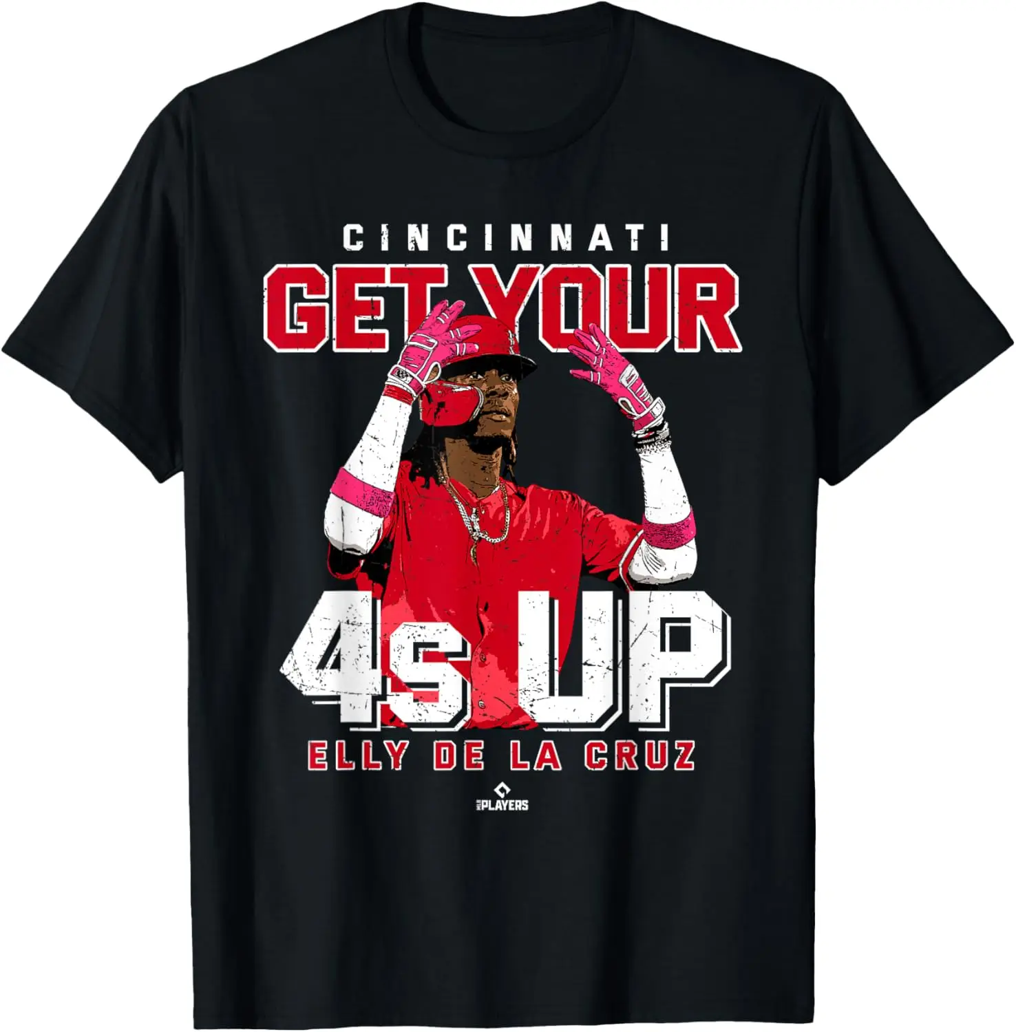 Футболка Get Your 4s Up Elly De La Cruz Cincinnati MLBPA