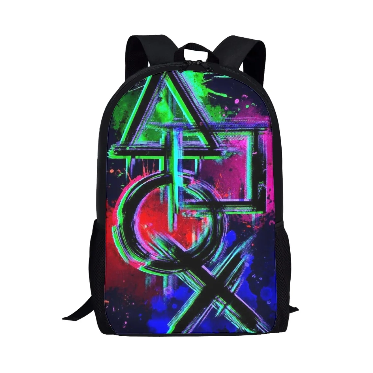 17 Inch Personality Print School Bag for Children 2023 High Quality Polyester Backpack Cool Student Boys Bags Spring Outing