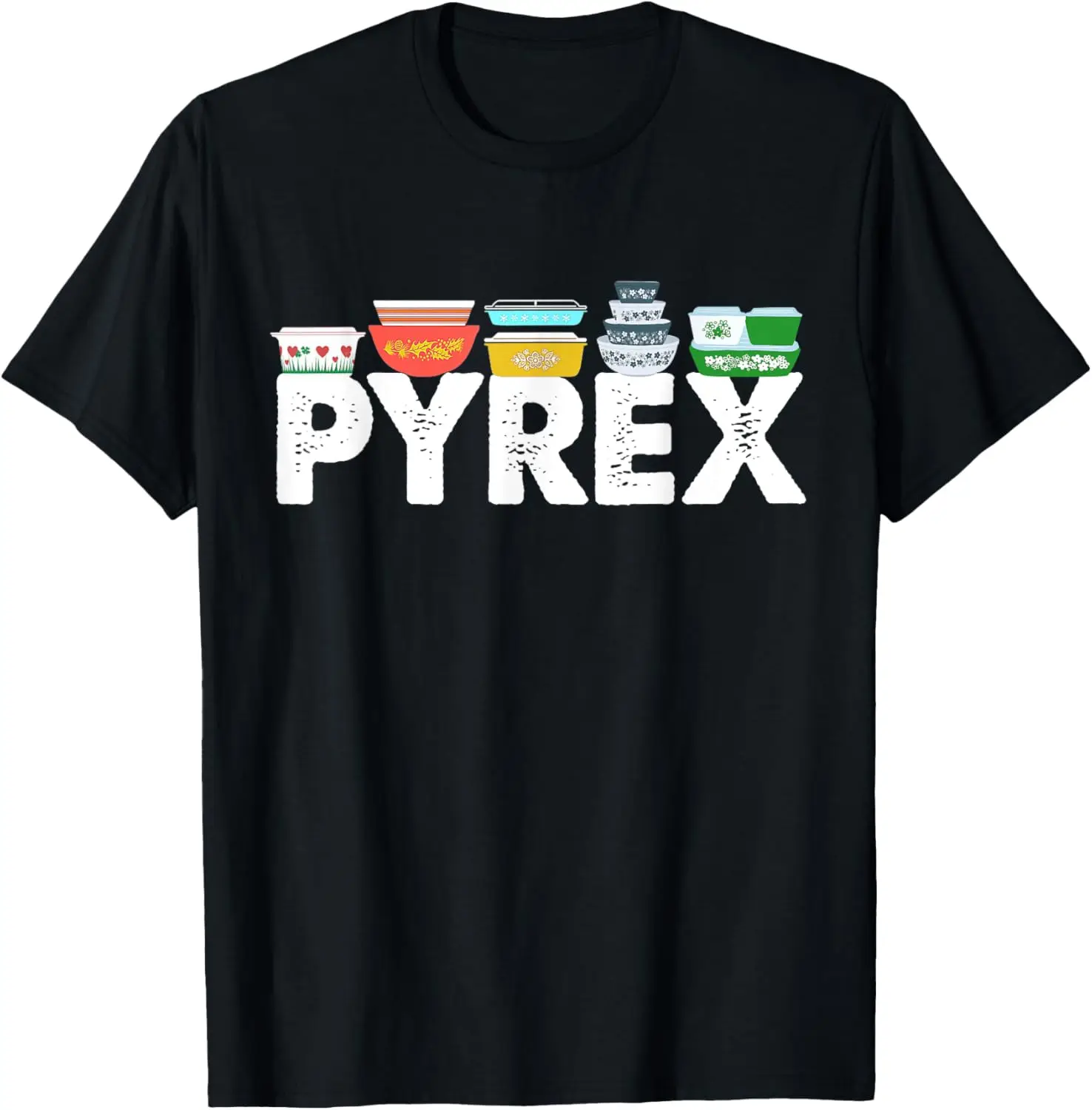 Pyrex Lineup винтажная футболка из хлопка