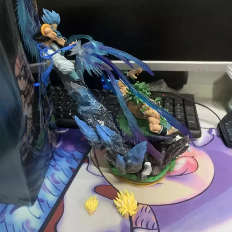 Dragon Ball Gk Resonance Cloud Brolli Vs Wujita Duel Аниме Модель ручной работы Орнамент Статуя Подарок