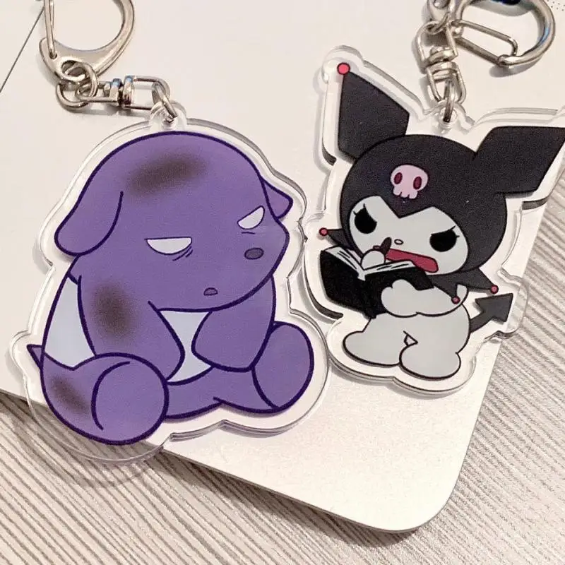 

Kawaii Hello Kitty Keychain Sanrio Anime Cute My Melody Cinnamoroll Kuromi Girly Heart Cartoon Pendant Toy for Girls