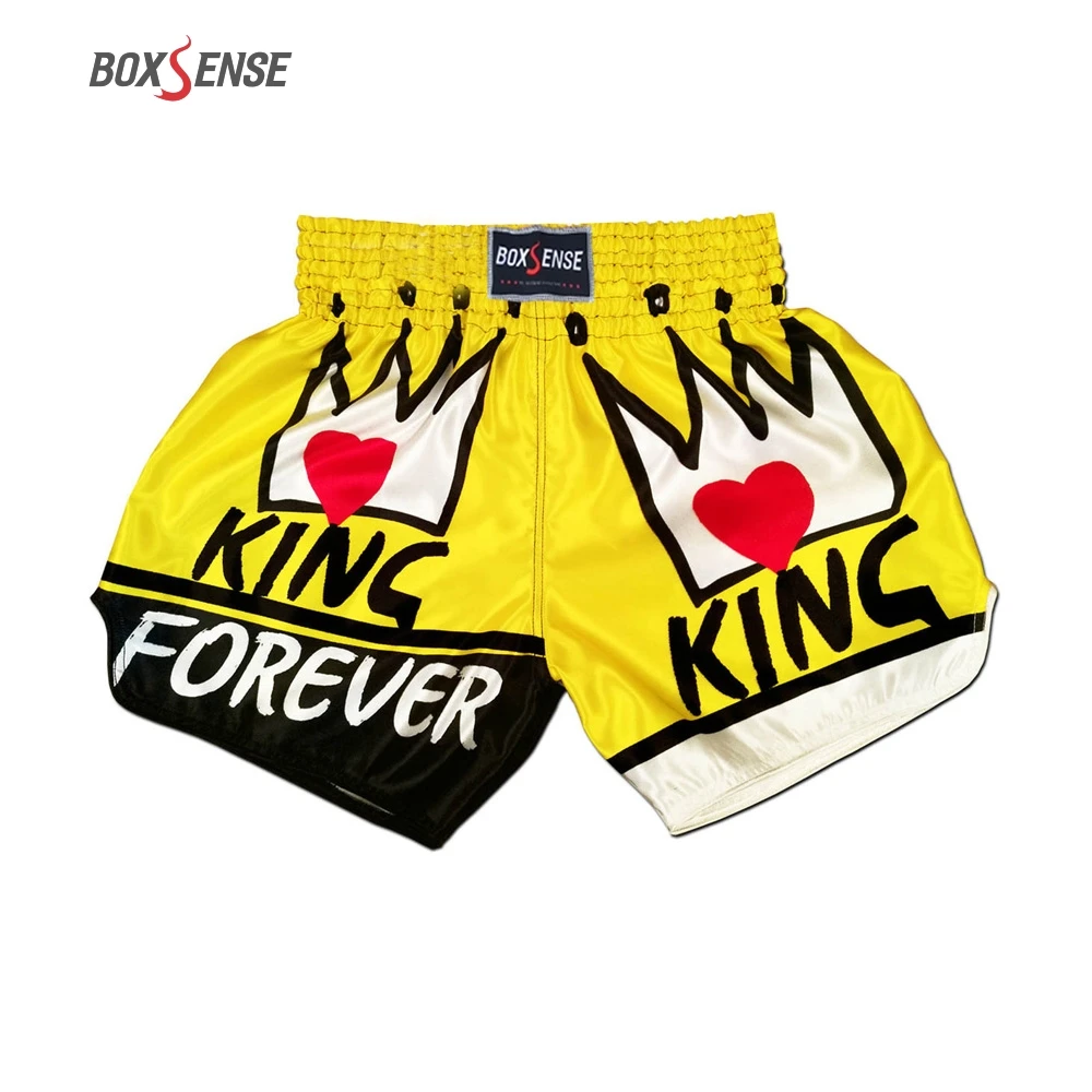 Muay Thai Shorts Breathable loose Printing Kickboxing Fight Grappling Short MMA Boxing Shorts Clothing Sanda Fight Grappling