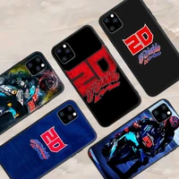 Moto NO 20 Fabio Quartararo Phone Case for iphone Mini 2020 Plus Plus Pro Max Fundas Coque cover