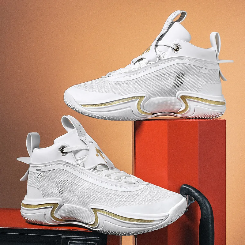 Basketball shoes AJ36 woven breathable men shoes air cushion combat sneaker