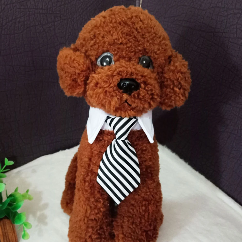 Галстук для собак и кошек в полоску аксессуары груминга маленьких средних