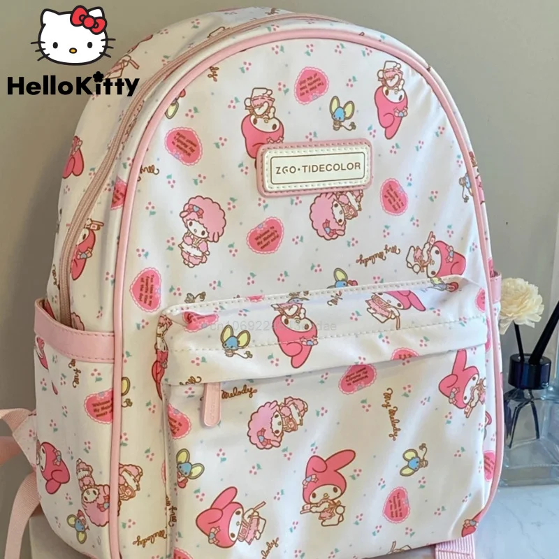 

Sanrio мультфильм Мода My Melody рюкзак Y2k девушка колледж стиль милые вместительные сумки на плечо для женщин Harajuku Корейская сумочка