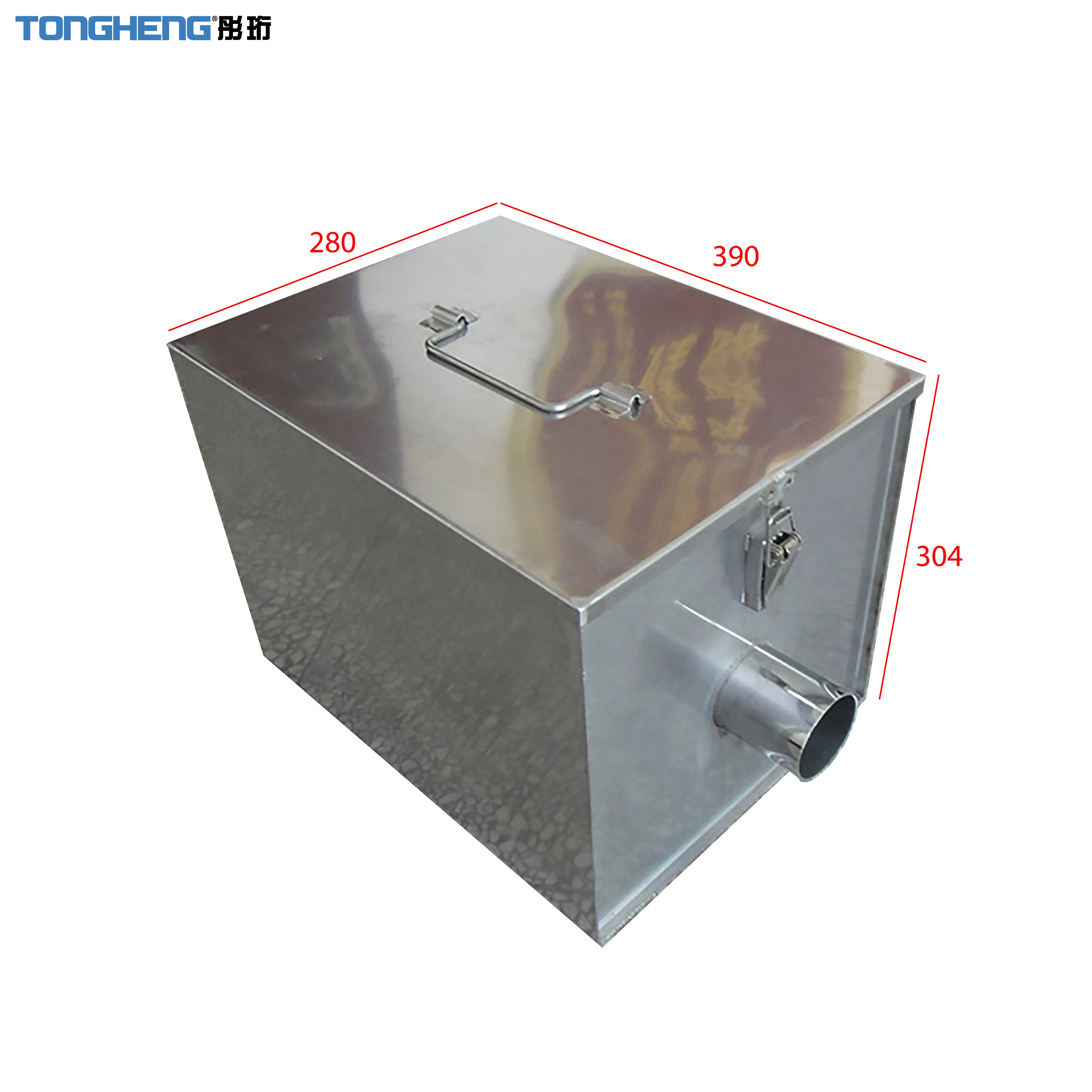 

Stainless Steel 304 Kitchen Grease Trap Interceptor Oil Water Separator