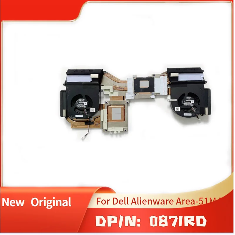 Совершенно новый оригинальный вентилятор и радиатор для Dell Alienware Area-51M R2 0871RD 871RD