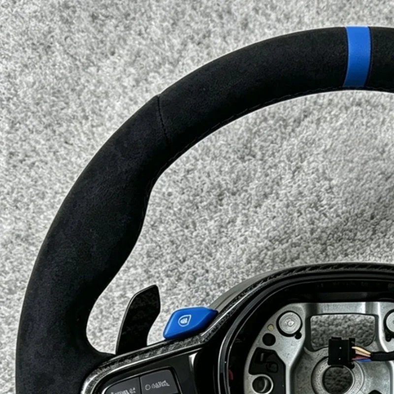Фото Спортивный руль из карбона CS, прямые поставки с завода, для BMW G05 G08 G11 G12 G15 G20 G22 G30 G31 G36 G38 G87 M3 G80 M4 G82 G42 M5 №4