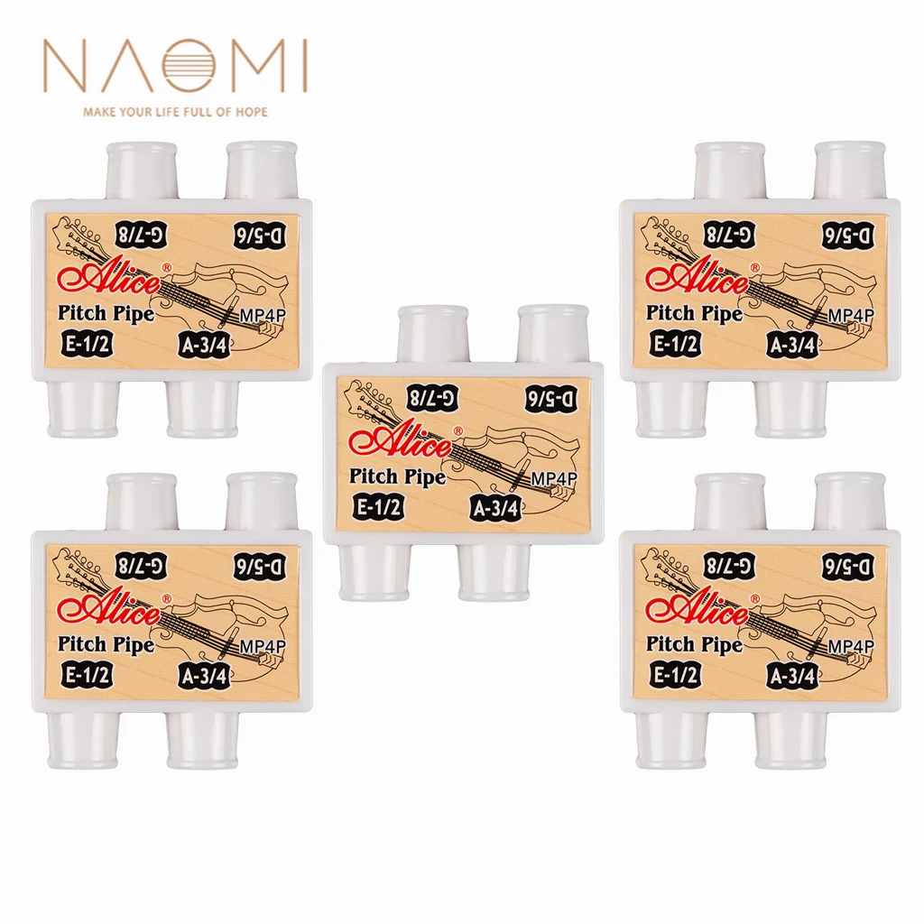 

5pcs NAOMI Mandolin Tuner Pitch Pipe A002MP MP4P Model 4 Tone E-1/2 A-3/4 D-5/6 G-7/8 Tuning Tools Mandolin Accessories