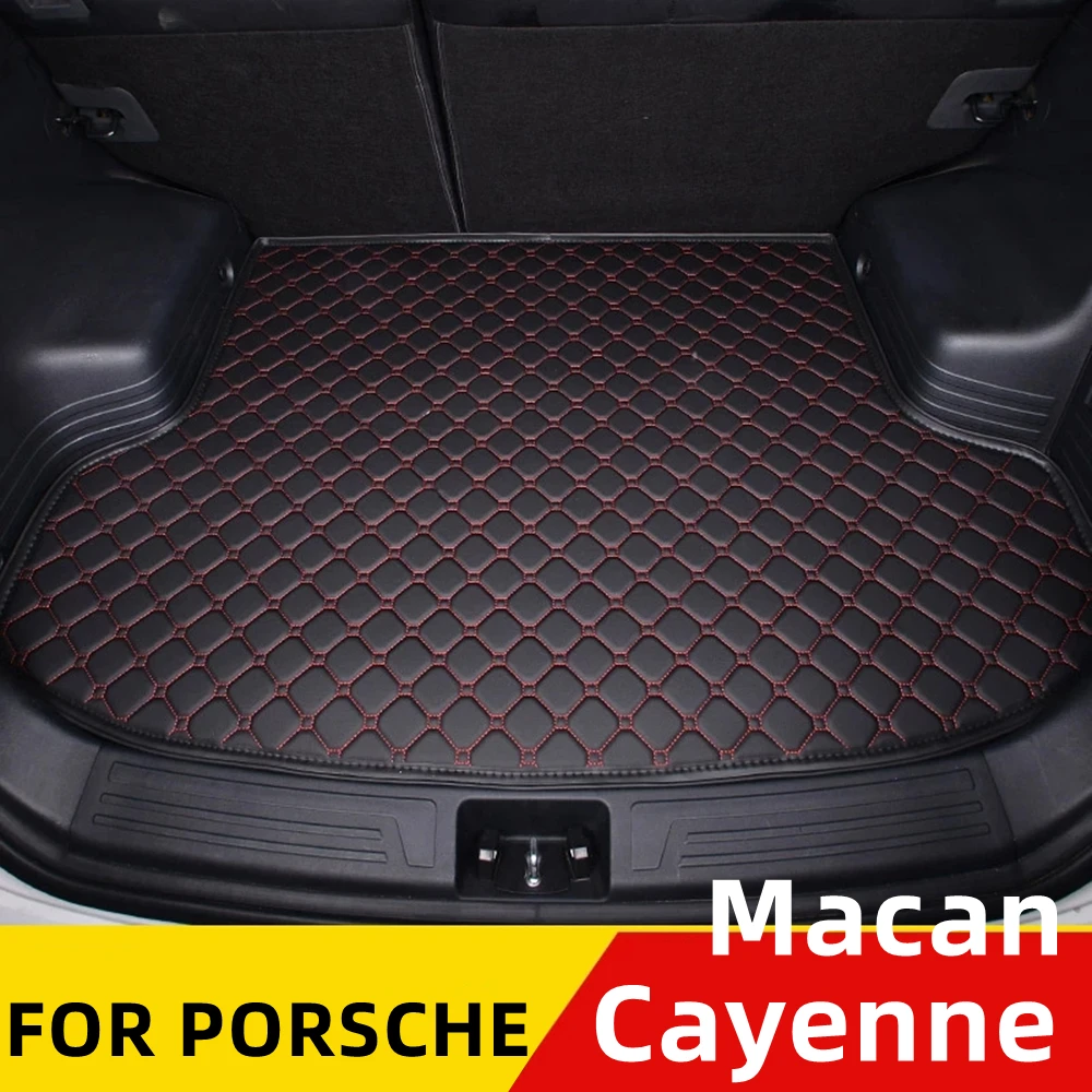 

Car Trunk Mat For Porsche Cayenne Macan Flat Side Waterproof Rear Cargo Cover Carpet Pad AUTO Tail Accessories Boot Liner