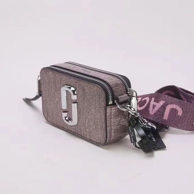 

Marc Jacobs Camera Bag Personality Affordable Luxury Women's Bag Zipper One Shoulder All-Match Crossbody Small Square Bag luxury