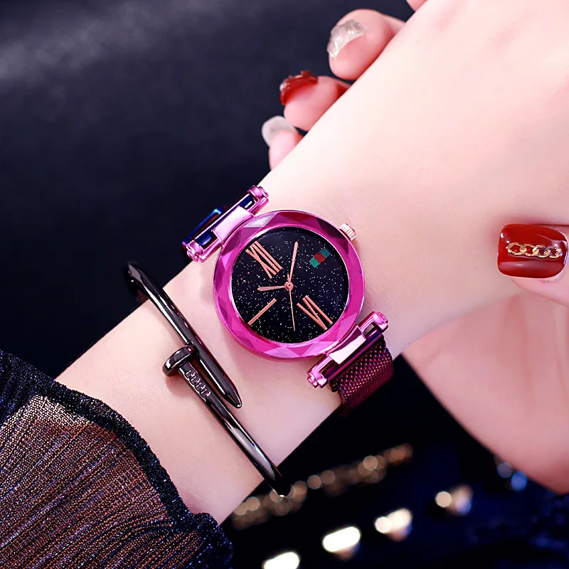 

Fashion Round Quartz Luxury Dial Casual Wrist Watches Stainless Strap Fashionable Clock for Waterproof Wristwatch for Women