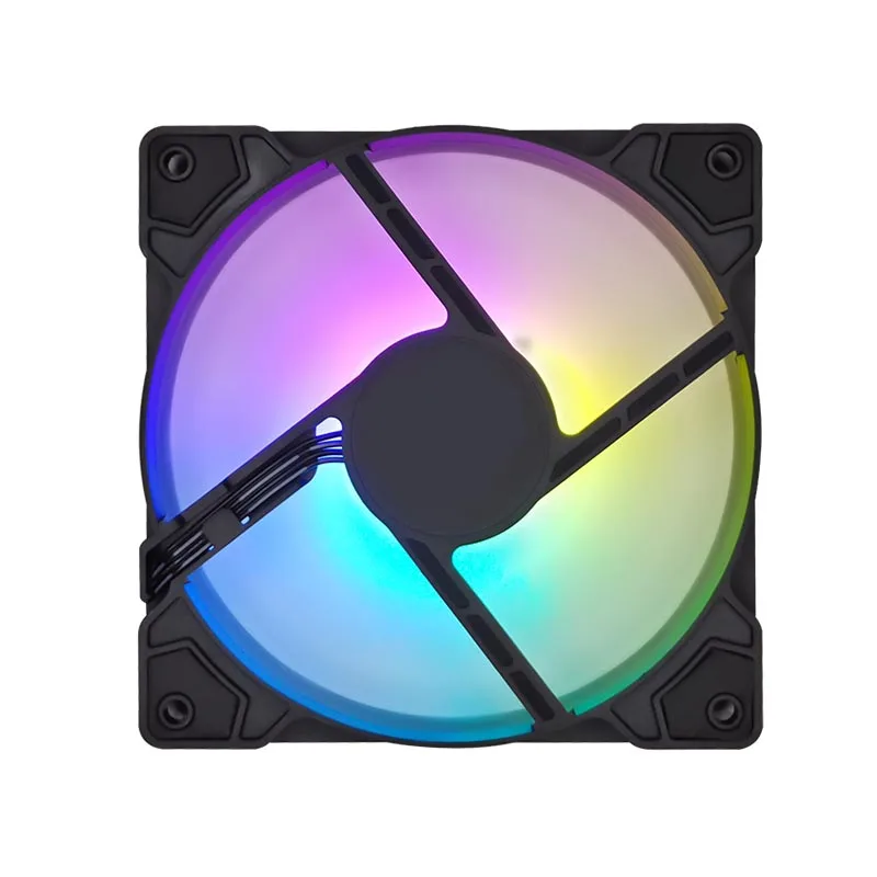 4-контактный ШИМ-вентилятор 120 мм разноцветный Радужный 5 В тихий 12-сантиметровый