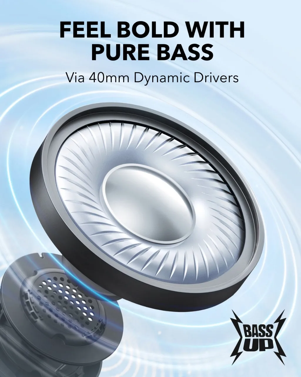 Фото Наушники Soundcore by Anker H30i, беспроводные, Bluetooth 5.3, складные, легкие, стерео, для путешествий и спорта №2