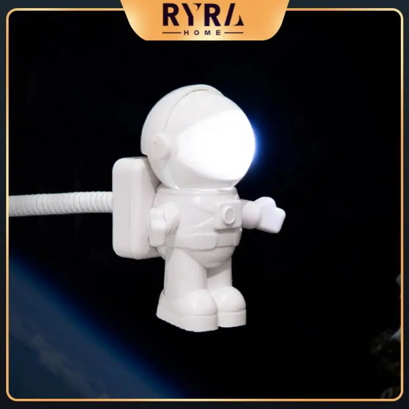 

Astronaut Bedroom Night Lamp Reading Table Light Nightlight Spaceman Astronaut Usb Powered Usb Tube Lamp Home Decor Led Flexible