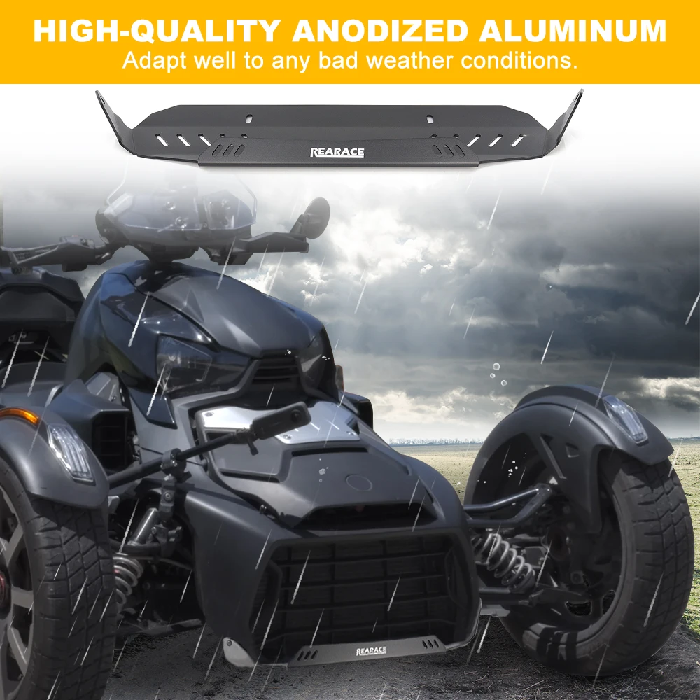 Фото Подходит для Can-Am Ryker 600/900 Rally Sport 2019-2024 2025 UTV, нижняя защита для квадроцикла, передняя алюминиевая защитная пластина радиатора №4