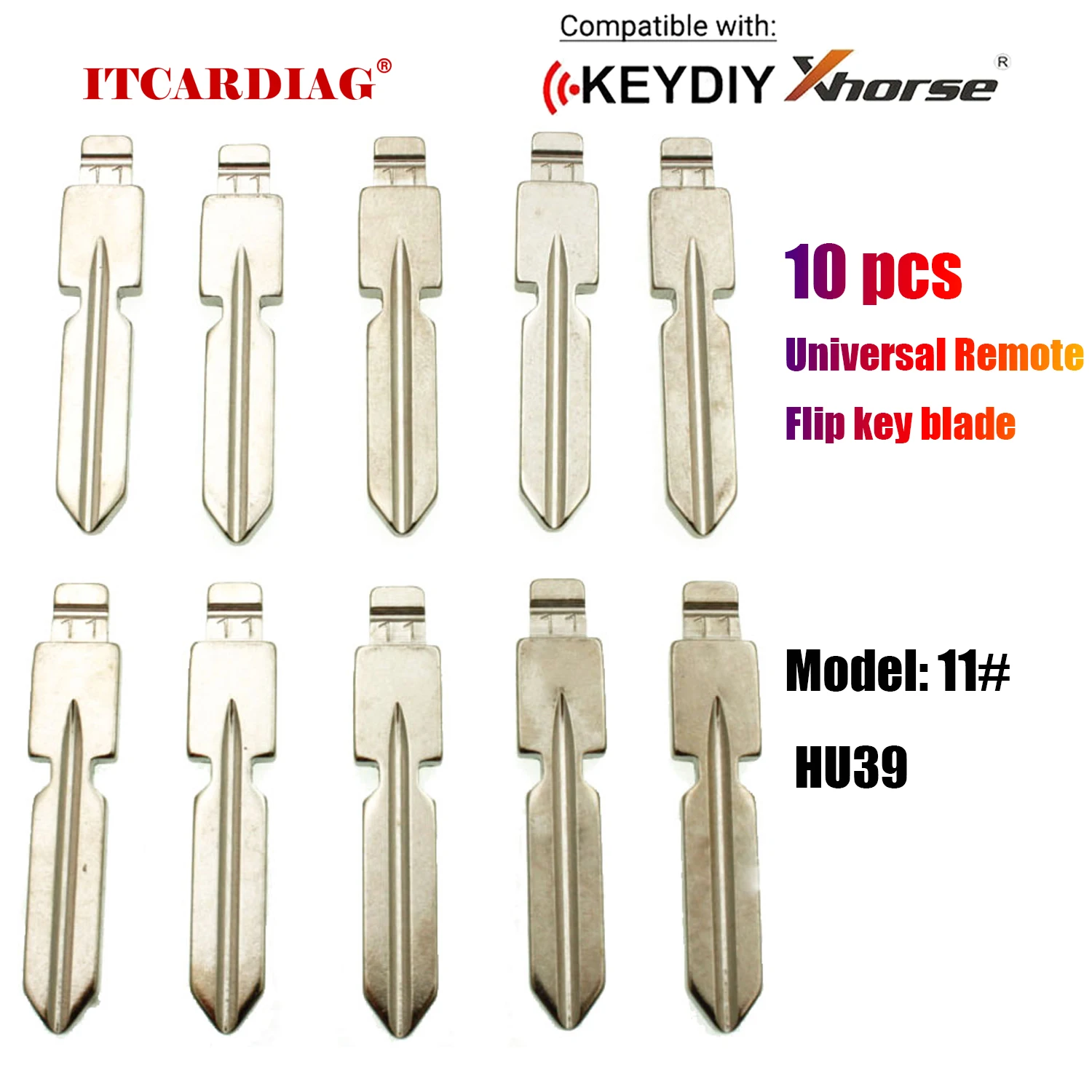 

10pcs New Replacement Flip Key # 11 KD Key Blade For Mercedes Benz W168 W124 W202 W210 W211 W203 Auto Flip Car Remote Key Blank