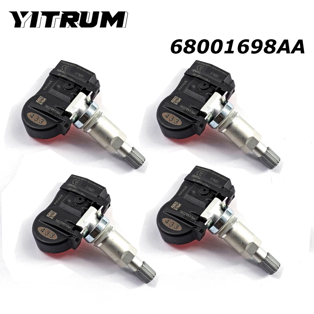 Датчик давления в шинах YITRUM 68001698AA TPMS для Dodge Charger Avenger Magnum Chrysler Sebring Town & Country 200 300 68001698AC