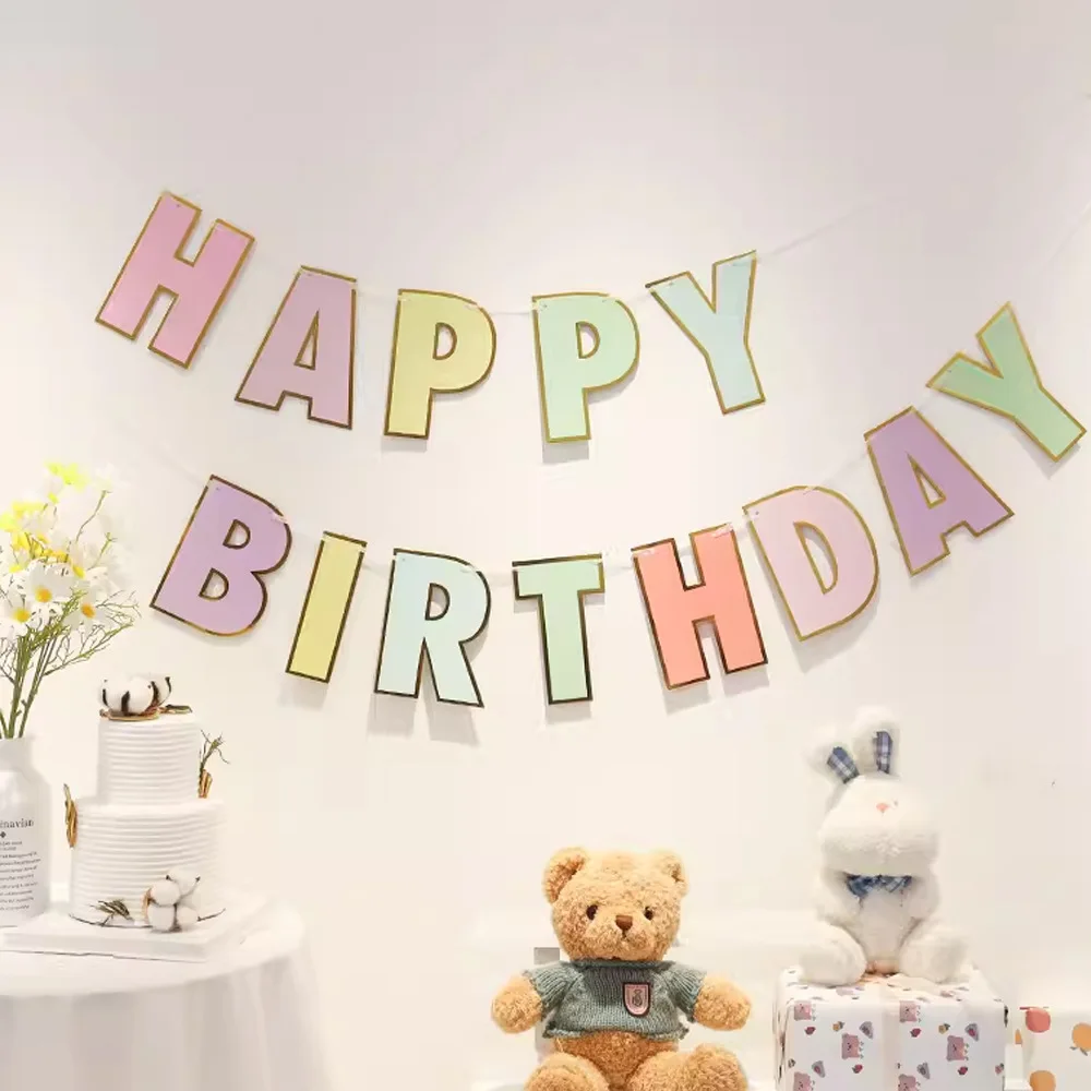 

Гирлянда Happy Birthday из воздушных шаров