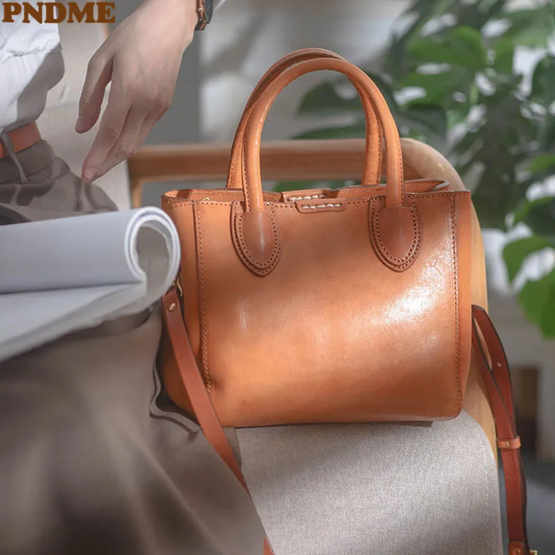 Fashion natural genuine leather ladies party small handbag simple casual high-quality real cowhide women shoulder messenger bag