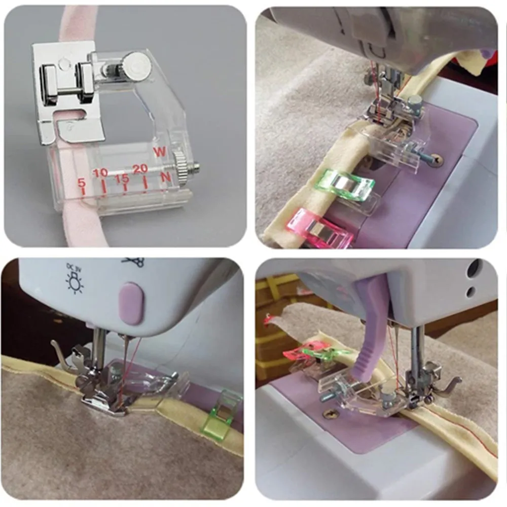 

Adjustable Bias Tape Binding Foot Snap On Presser Foot For Brother Janome Sewing Machine Accessories