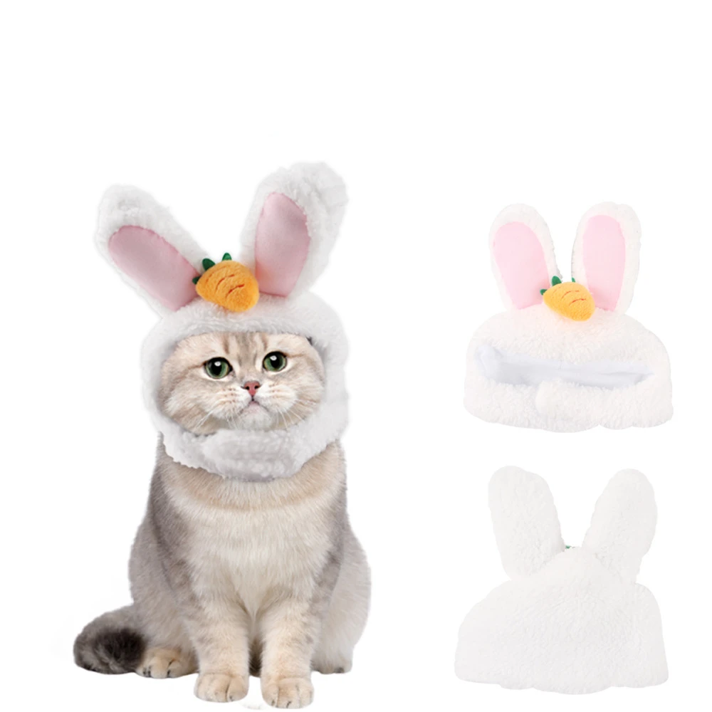 

Новинка, милые аксессуары, головной убор для домашних животных в виде зайца, детской собаки, кота, головной убор, головной убор, солнцезащитн...