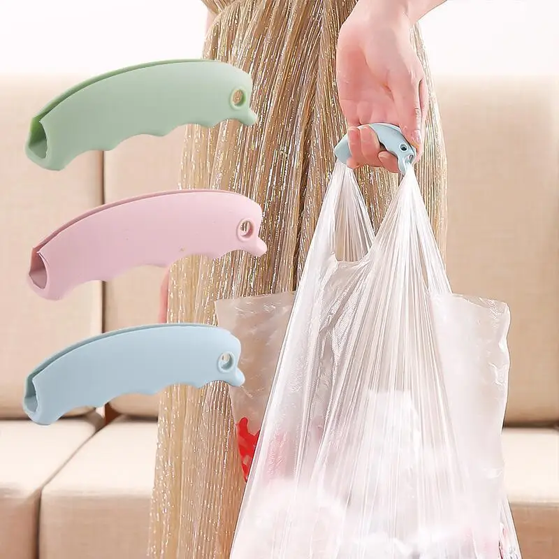 

Kitchen Plastic Bag Hook Special Tool Silicone Hook Carry Bag Shopping Bag Holder Handle Comfortable Grasp Protection Hand