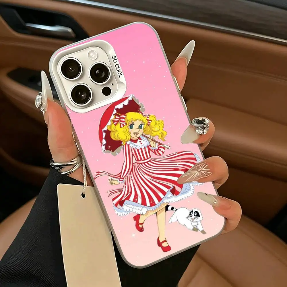 Фото Чехол для телефона M-Manga C-candys candy-cc для iPhone 17 Air 16 15 14 13 12 11 Pro Max, белый, серебристый, жесткий чехол №4