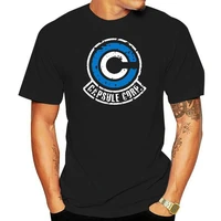 capsule corp dbz cool dynocaps anime gymer t shirt for men short sleeves funky tee shirt o neck cotton clothes new t shirt