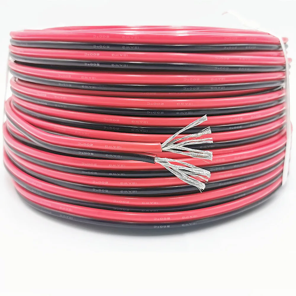

Термостойкий силиконовый провод Diligent ant 2x8AWG, 2x10AWG красный/черный