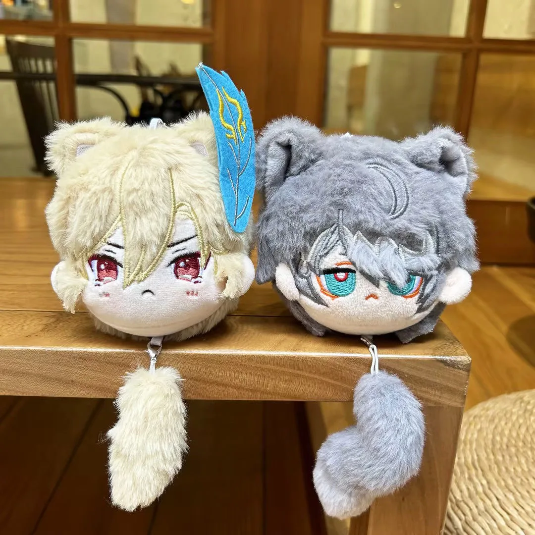 

12cm Anime Genshin Impact Kaveh Alhaitham Plush Cotton Doll Starfish Body Schoolbag Pendant Key Chain Plushie Lovely Gift